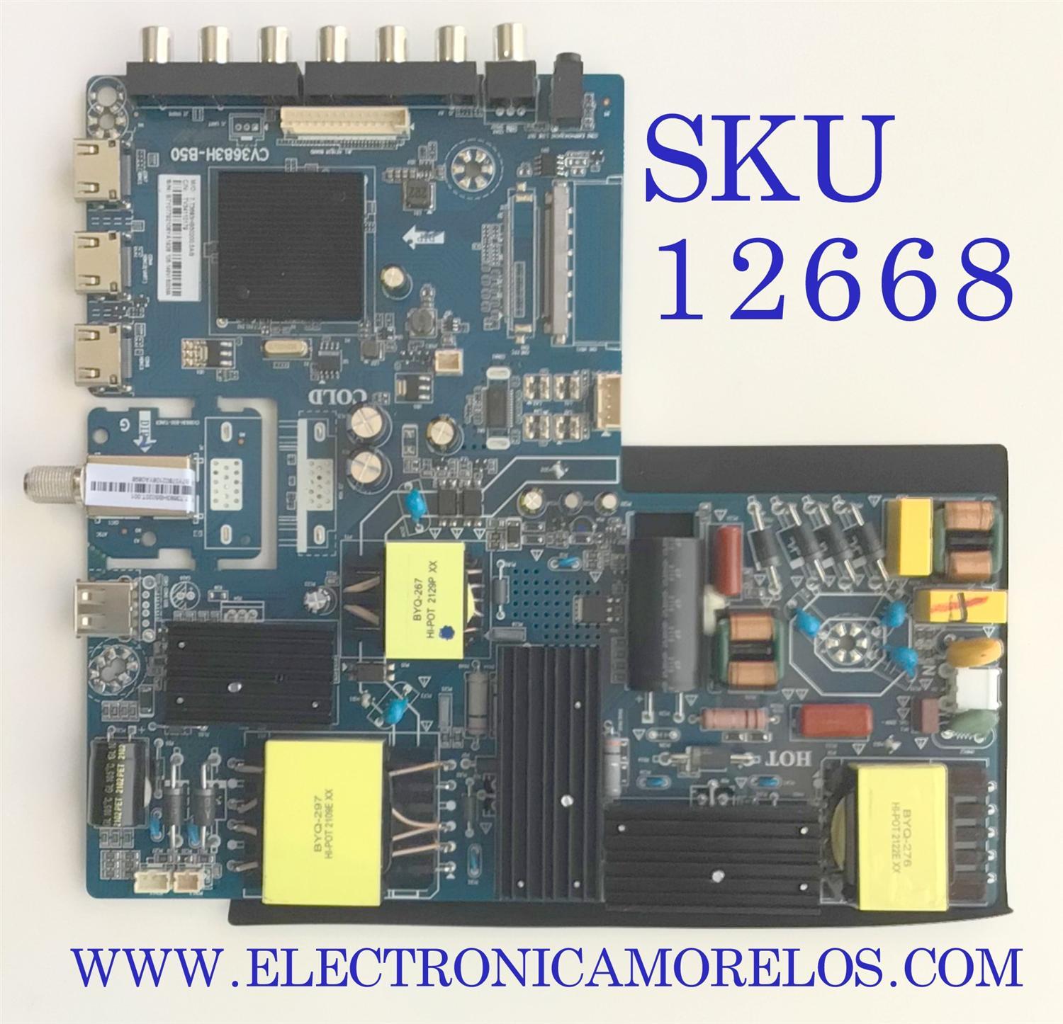 MAIN FUENTE PARA TV RCA / NUMERO DE PARTE 7.T3683HB50200 / CV3683H-B50 / TV34110179 / B7Y07792108YA1928 / MODELO RTU5540-C